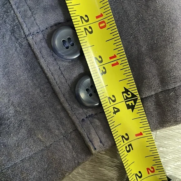 Women’s Leather Blue Button Down Jacket Size Large…Discontinued! - Picture 10 of 13